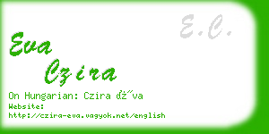 eva czira business card